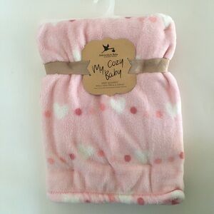 NEW My Cozy Baby Blanket Hearts & Polka Dot Soft Lightweight | Adirondack Baby